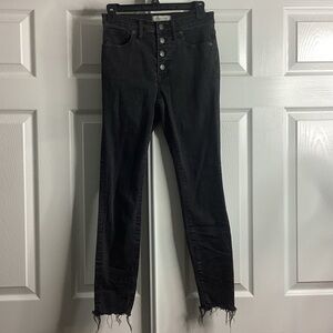 Madewell Black Button-Fly Skinny Jeans 27